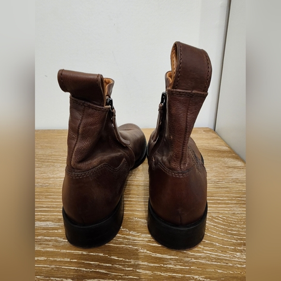 Franco Sarto Linc Casual Leather Booties size 7.5 pre-owned - Picture 6 of 11